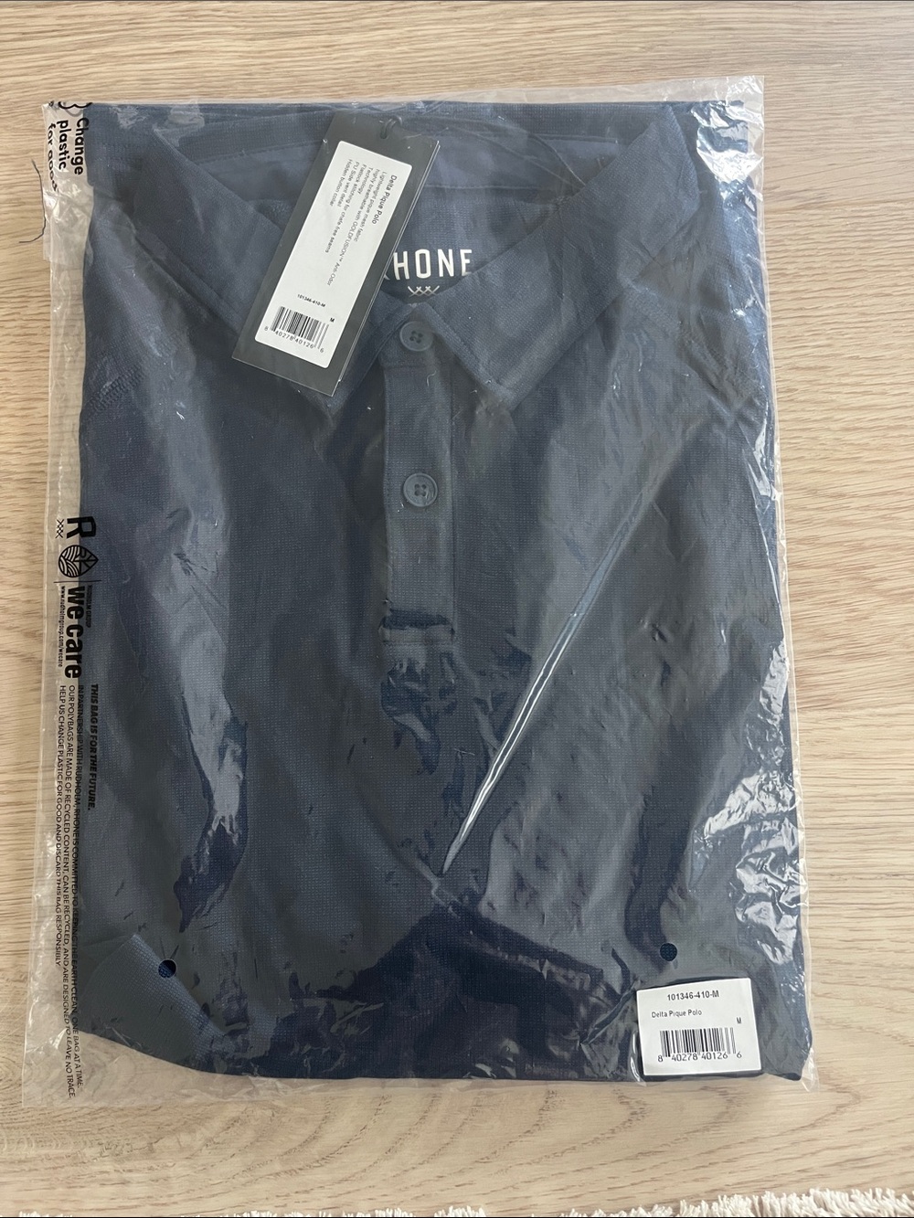 RHONE Men's Navy Polo Shirt